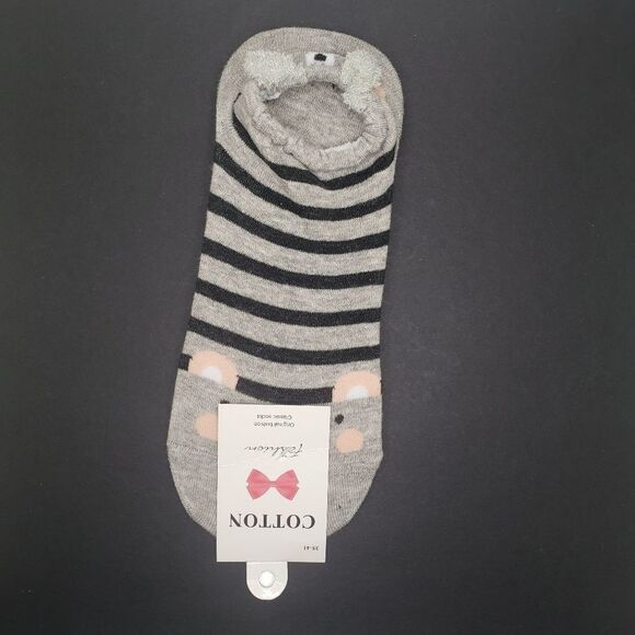 Cute animal socks zebra stripe ankle socks - Picture 2 of 5